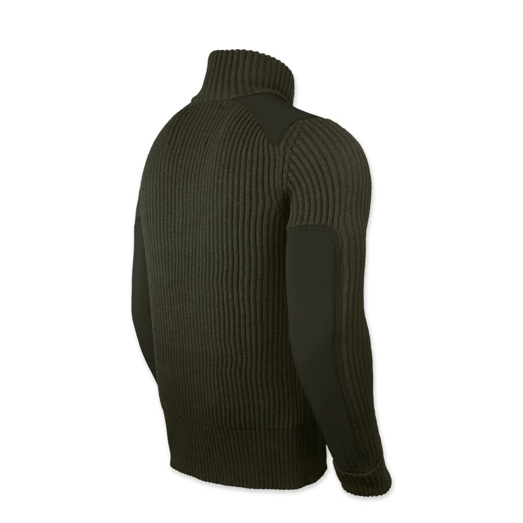 CWO Full Zip Sweater - OD Green - Image 2