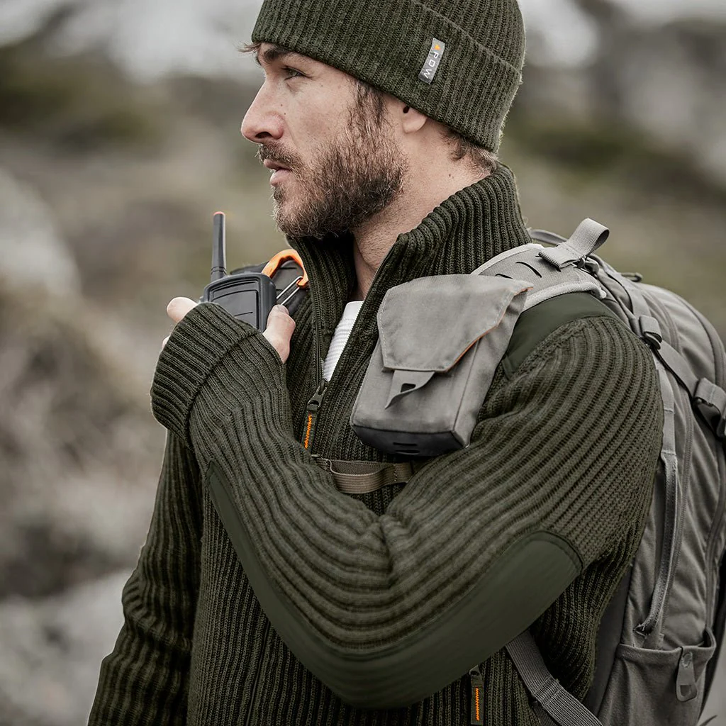 CWO Full Zip Sweater - OD Green - Image 6