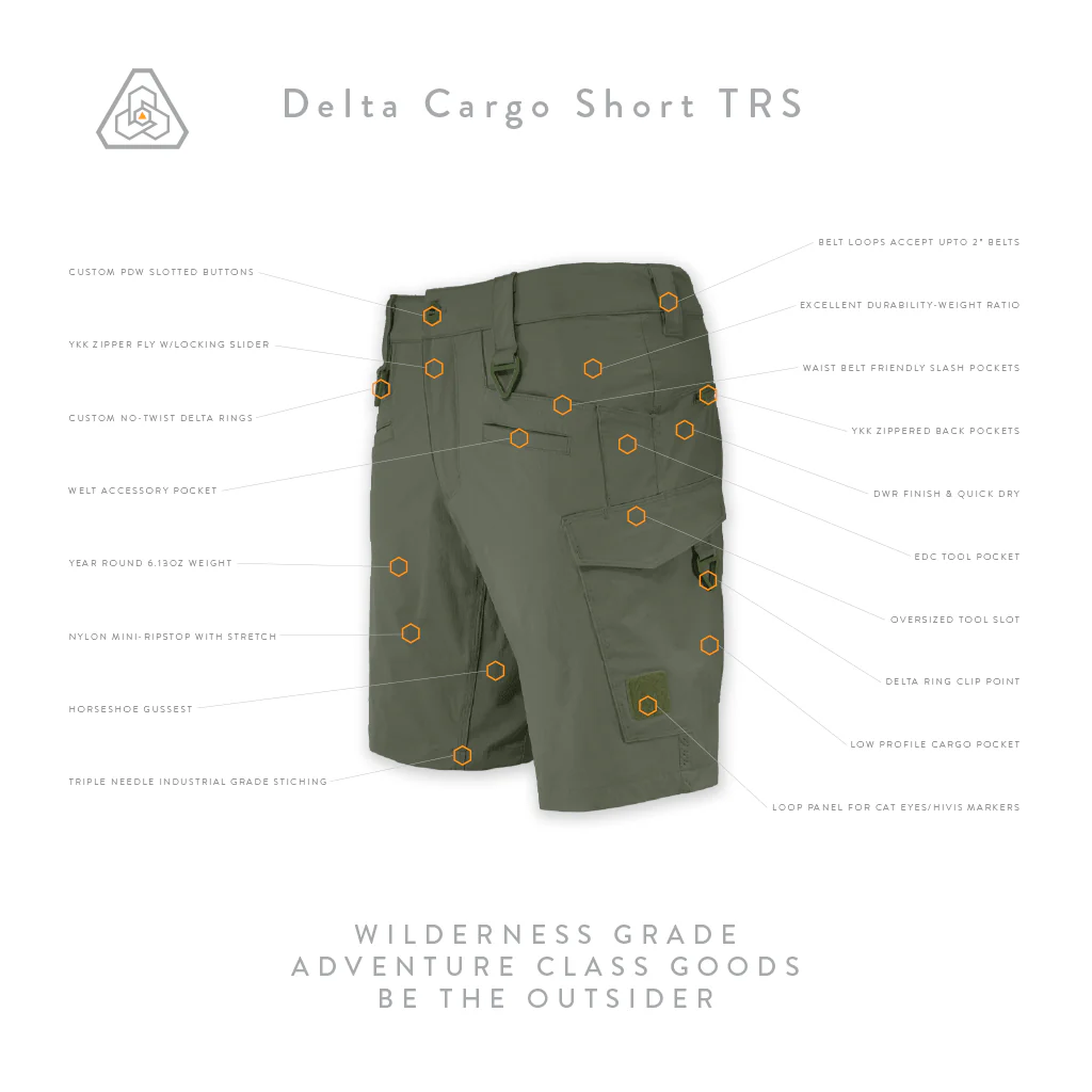 Delta Cargo Short TRS - Transitional Field Green - Image 4
