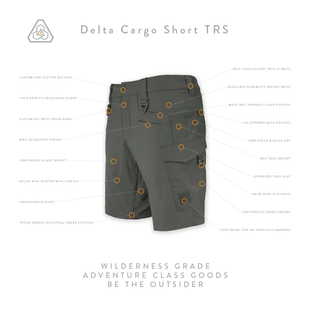 Delta Cargo Short TRS - Universal Field Gray - Image 4