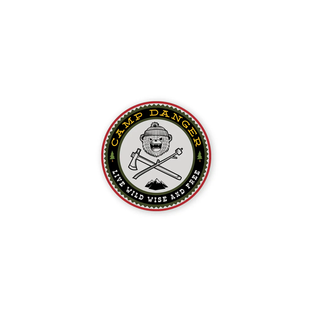 DRB Camp Danger Mini-Sticker