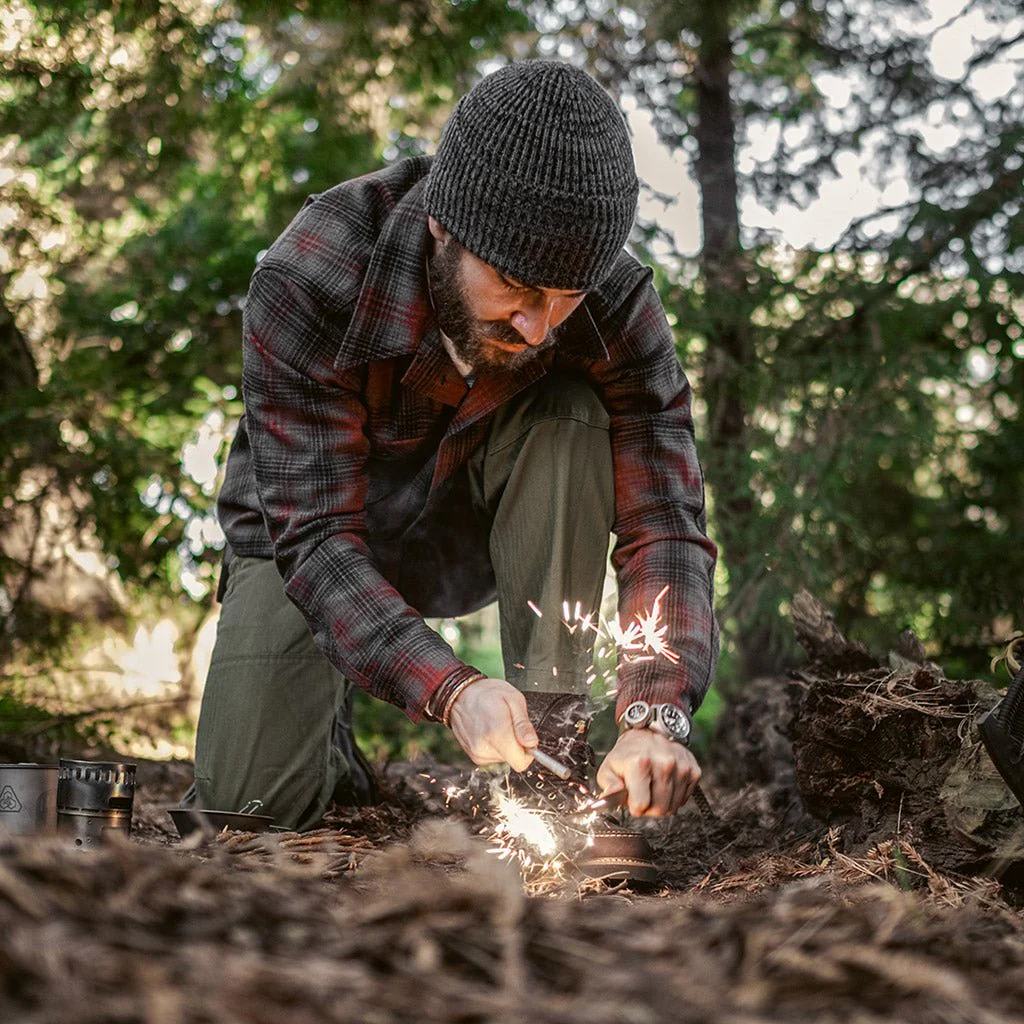DRB Woodsman Shirt - Merino Red-Black-Gray Plaid - Image 7