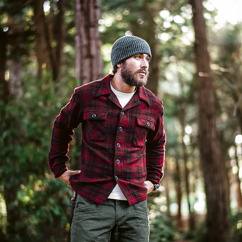 DRB Woodsman Shirt - Red-Black Plaid - Image 8