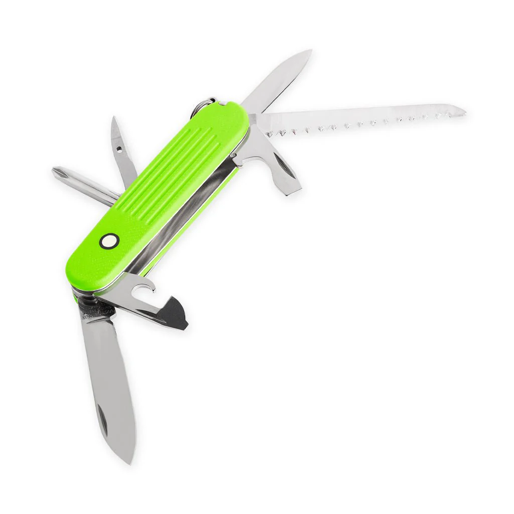 G10 SAK Scales Fullered - Neon Green - Image 2