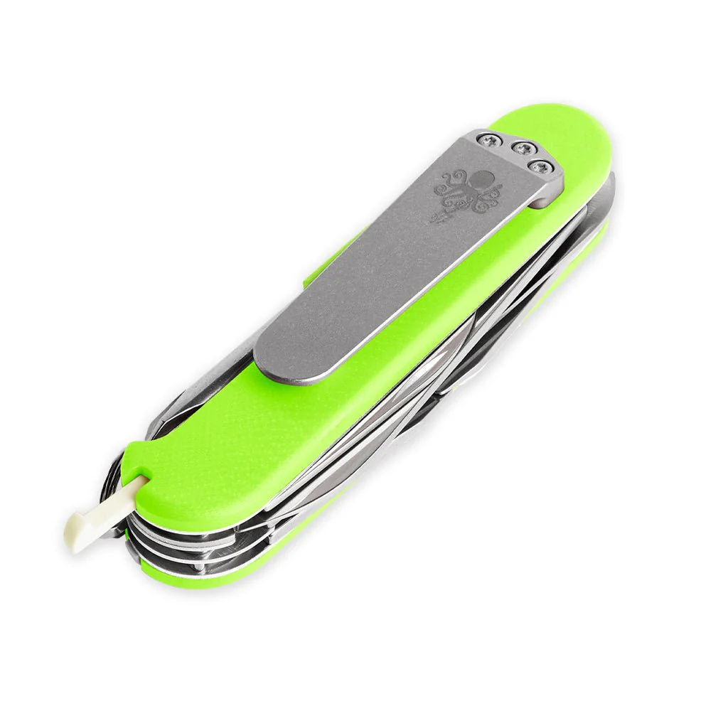 G10 SAK Scales Fullered - Neon Green - Image 4