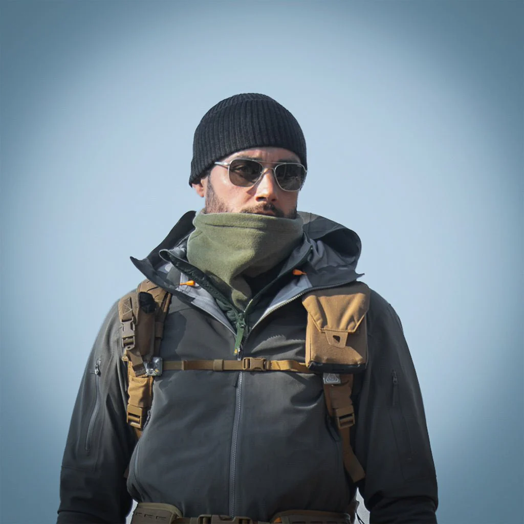Neck Gaiter Windpro® - SM Green to Syth Black - Image 3