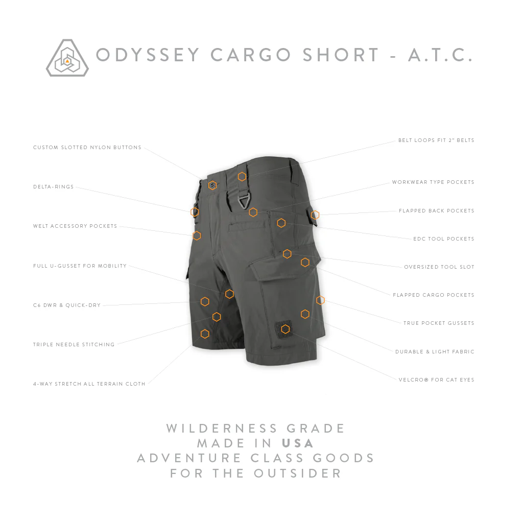 Odyssey Cargo Short ATC - Machine Mineral Gray - Image 3