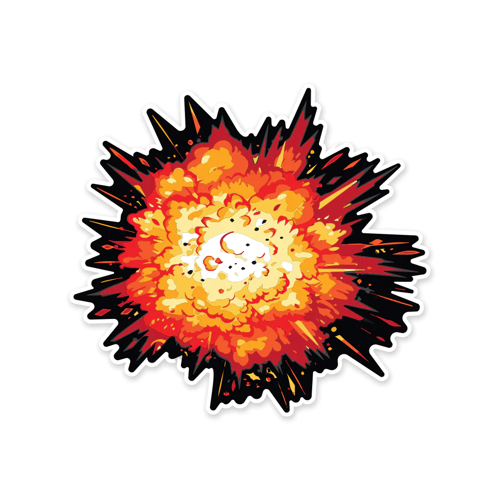 PDW Boom Sticker