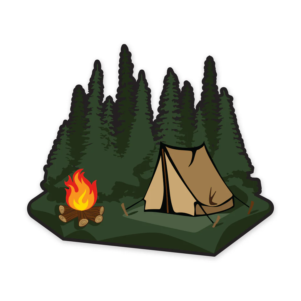 PDW Campsite Sticker
