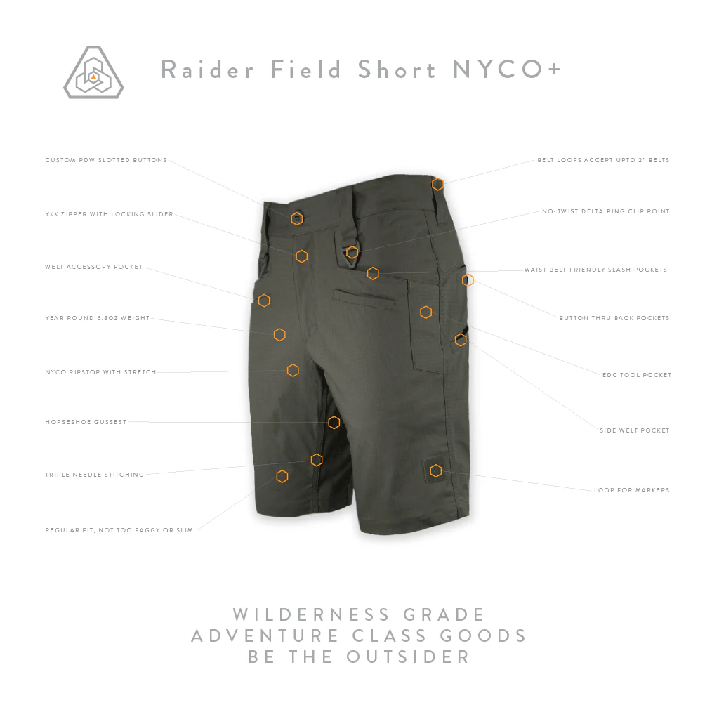 Raider Field Short NYCO+ - Universal Field Gray - Image 4