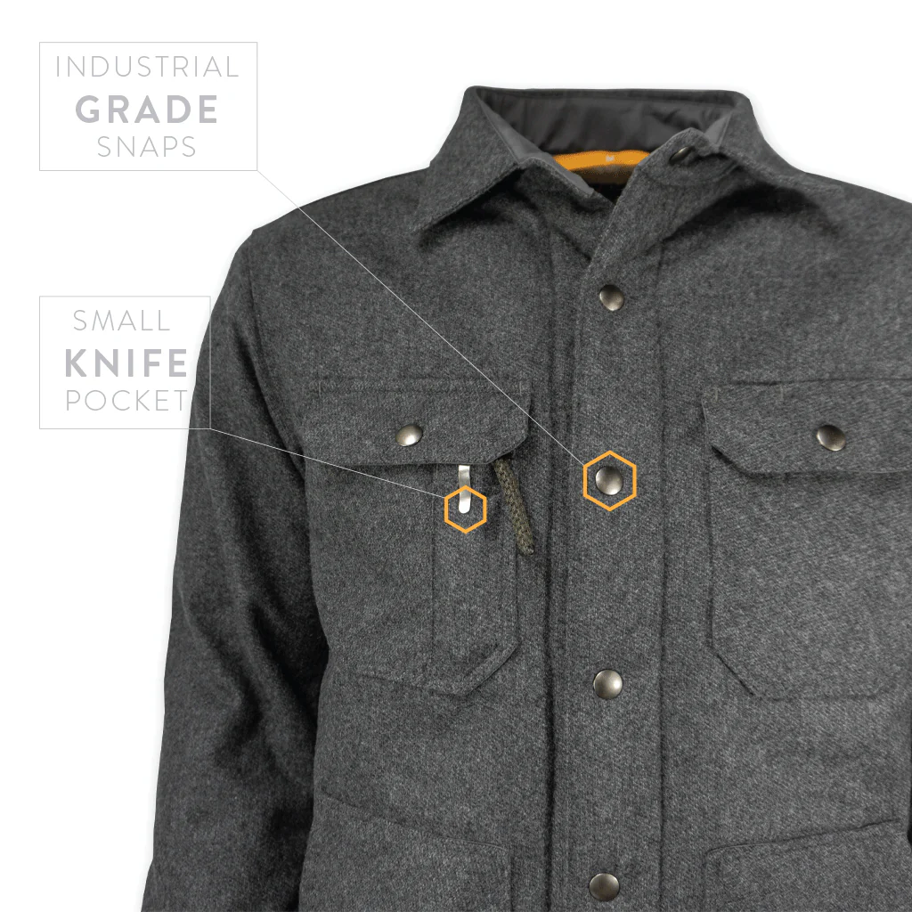 Shearling Mountain Jacket - Gray Tweed - Image 4