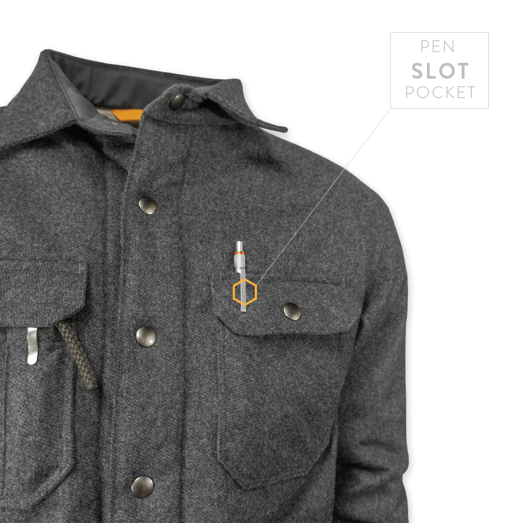 Shearling Mountain Jacket - Gray Tweed - Image 5