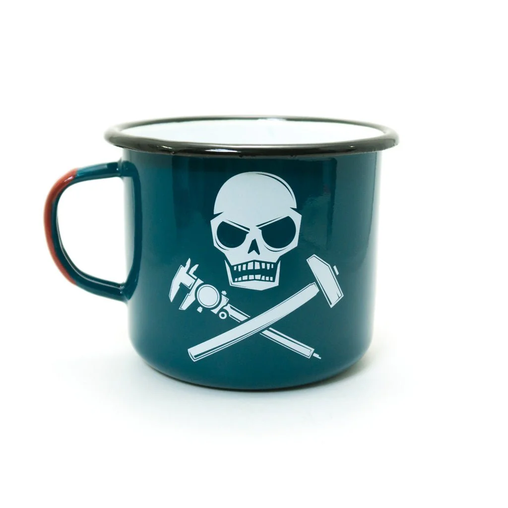 SPD + DIY Memento Mori Enamelware Mugs 16oz - Image 3
