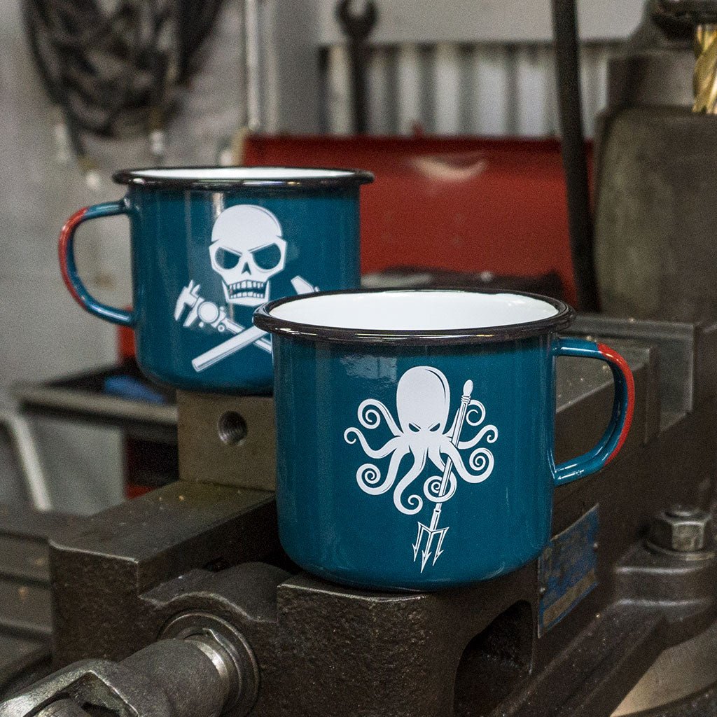 SPD + DIY Memento Mori Enamelware Mugs 16oz - Image 5