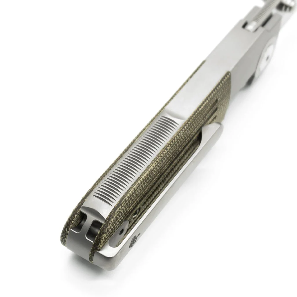 SPD Invictus-IBL - C-Micarta OD Green - Image 4