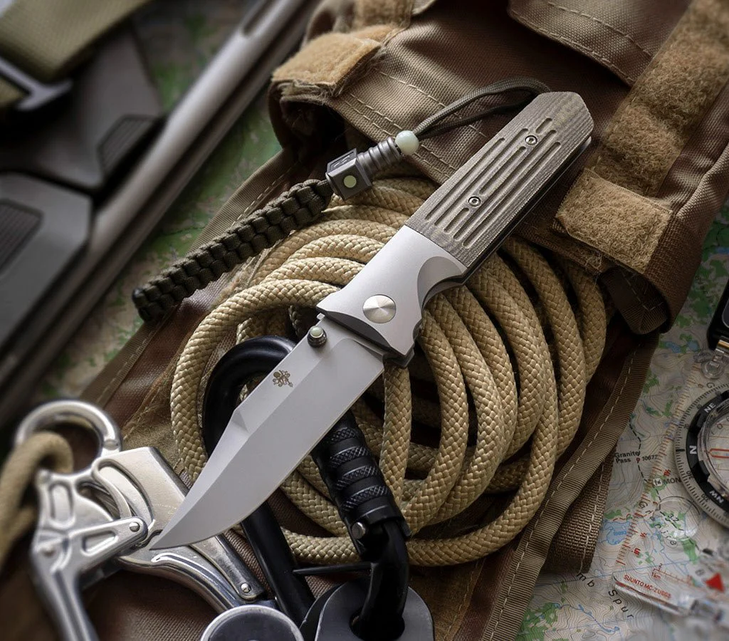 SPD STS-B - OD Green Linen Micarta - Image 7