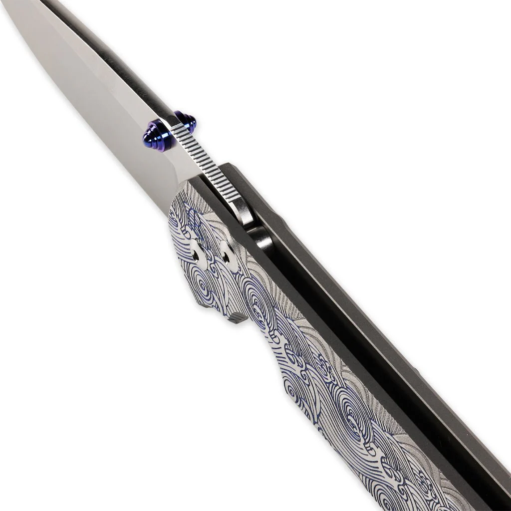 SPD X CRK Sebenza 31 Blue Wave - Small - Image 3