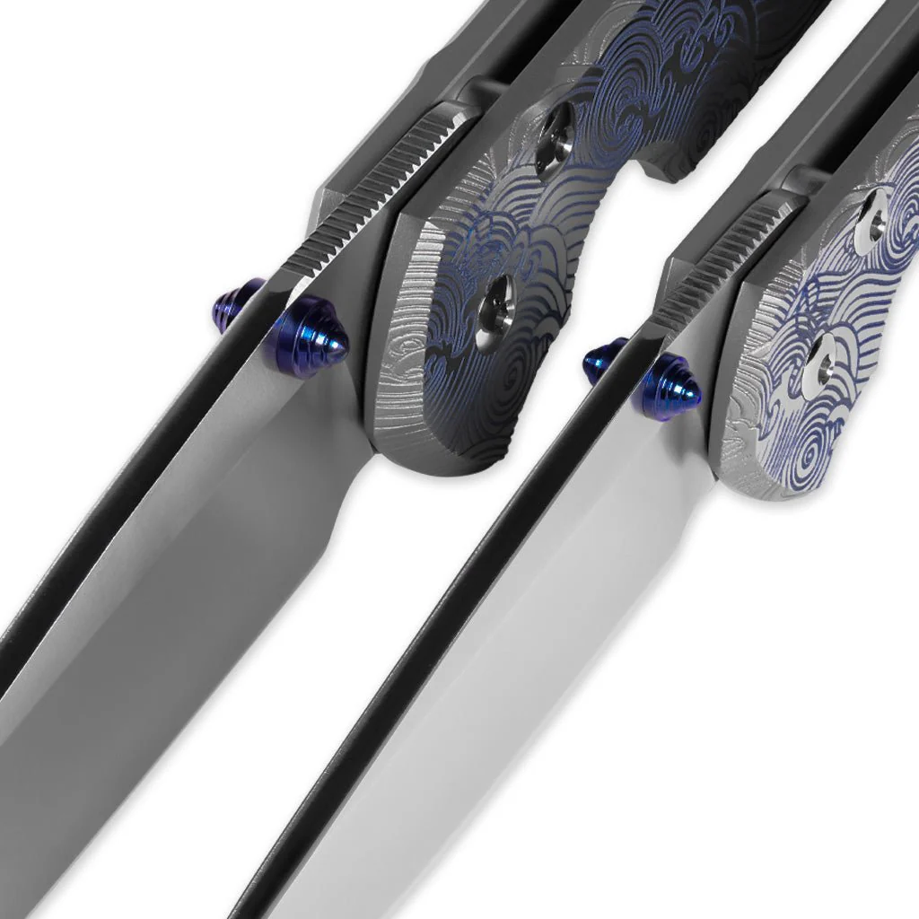 SPD X CRK Sebenza 31 Blue Wave - Small - Image 6