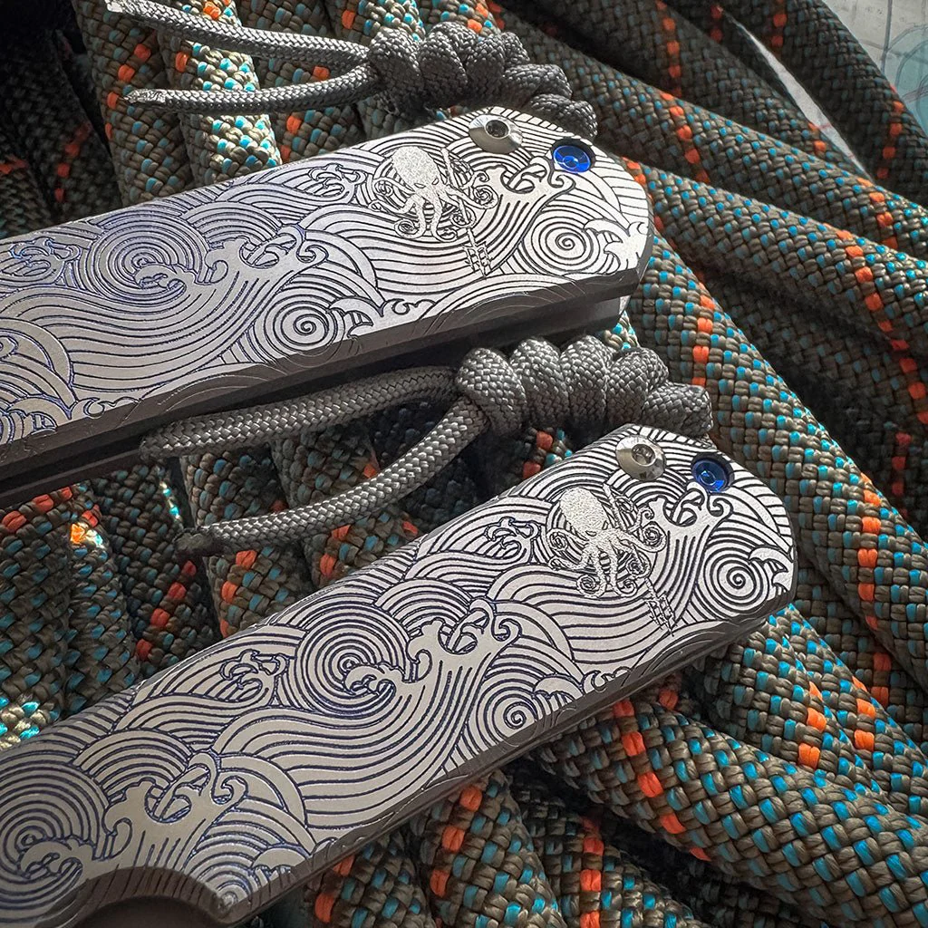 SPD X CRK Sebenza 31 Blue Wave - Small - Image 8