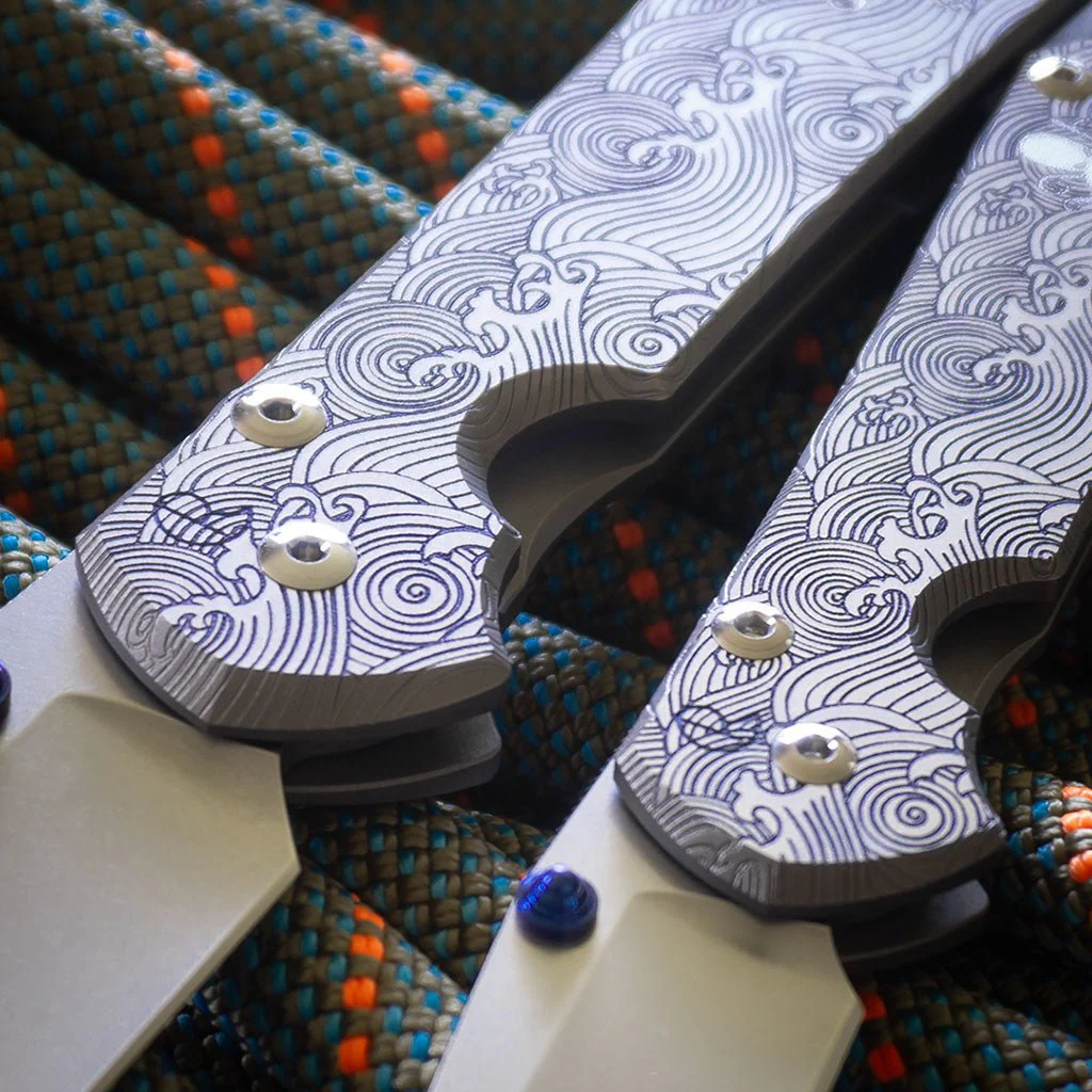 SPD X CRK Sebenza 31 Blue Wave - Small - Image 9