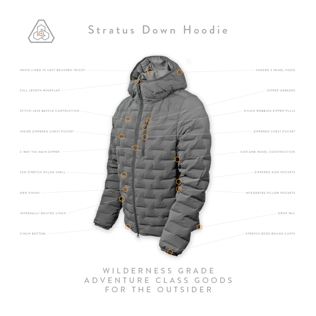 Stratus Down Hoodie - Mission Gray - Image 9