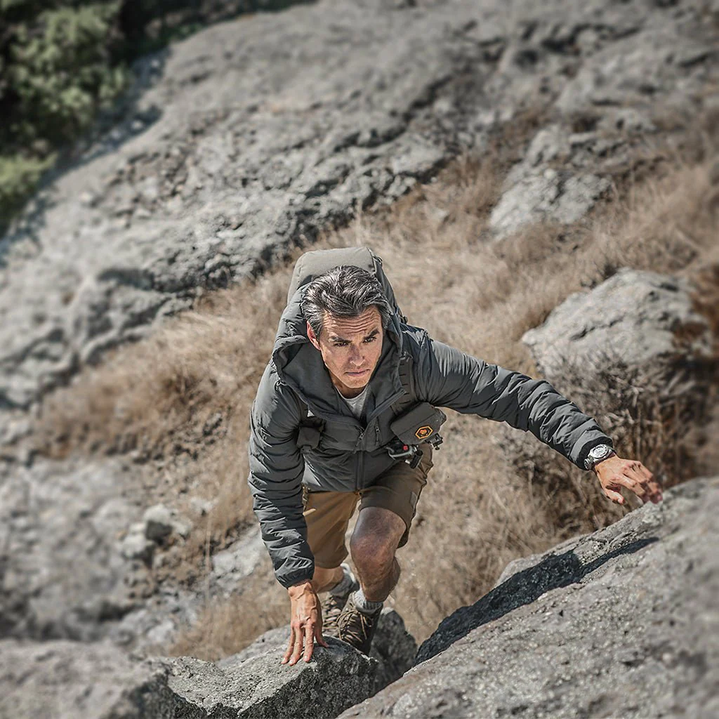 Stratus Down Hoodie - Shadow Gray - Image 7