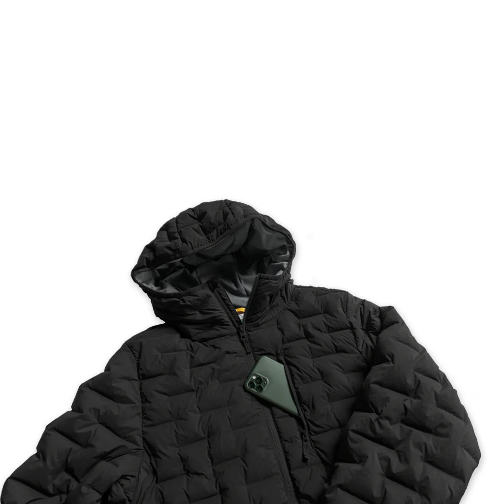 Stratus Down Hoodie - Syth Black - Image 4
