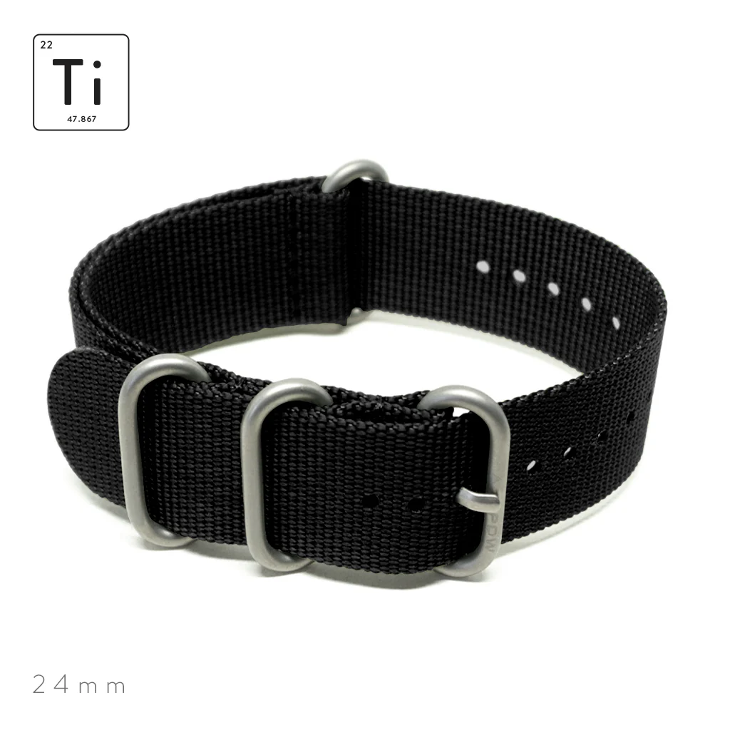 Ti-HDR Strap 24mm - Black